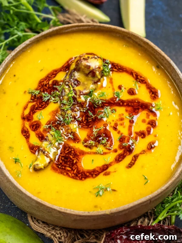 Raw Mango Dal is a North Indian-style lentil dish made with green mangoes.