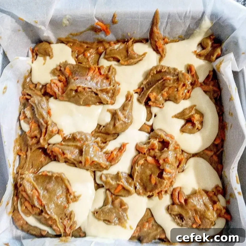 Cream cheese dollops
