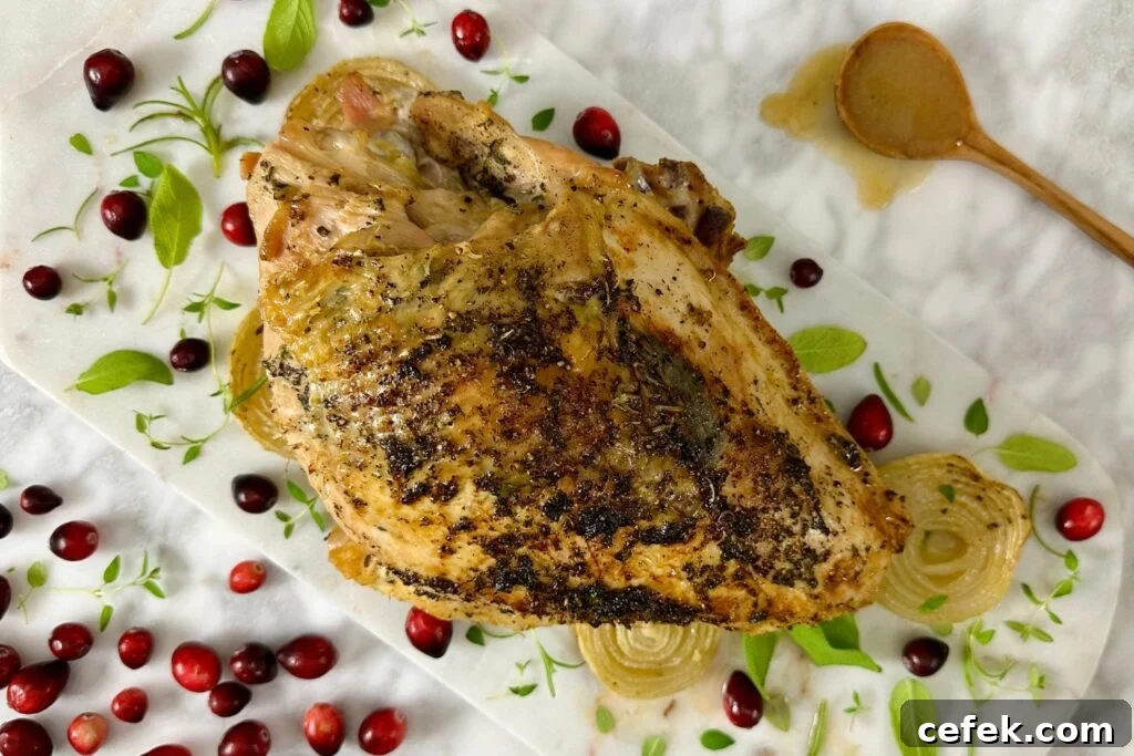 Oven Roasted Brined Turkey Breast Recipe