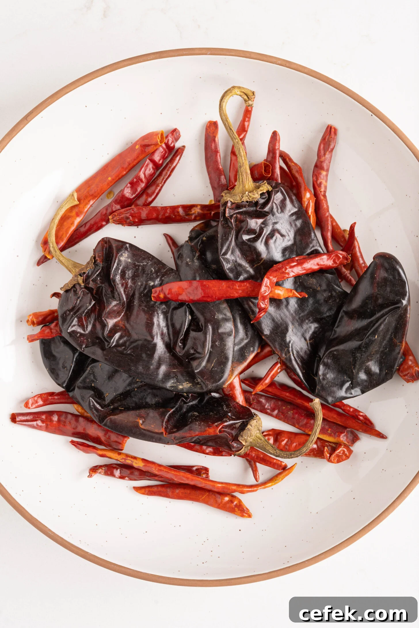 dried peppers in a bowl