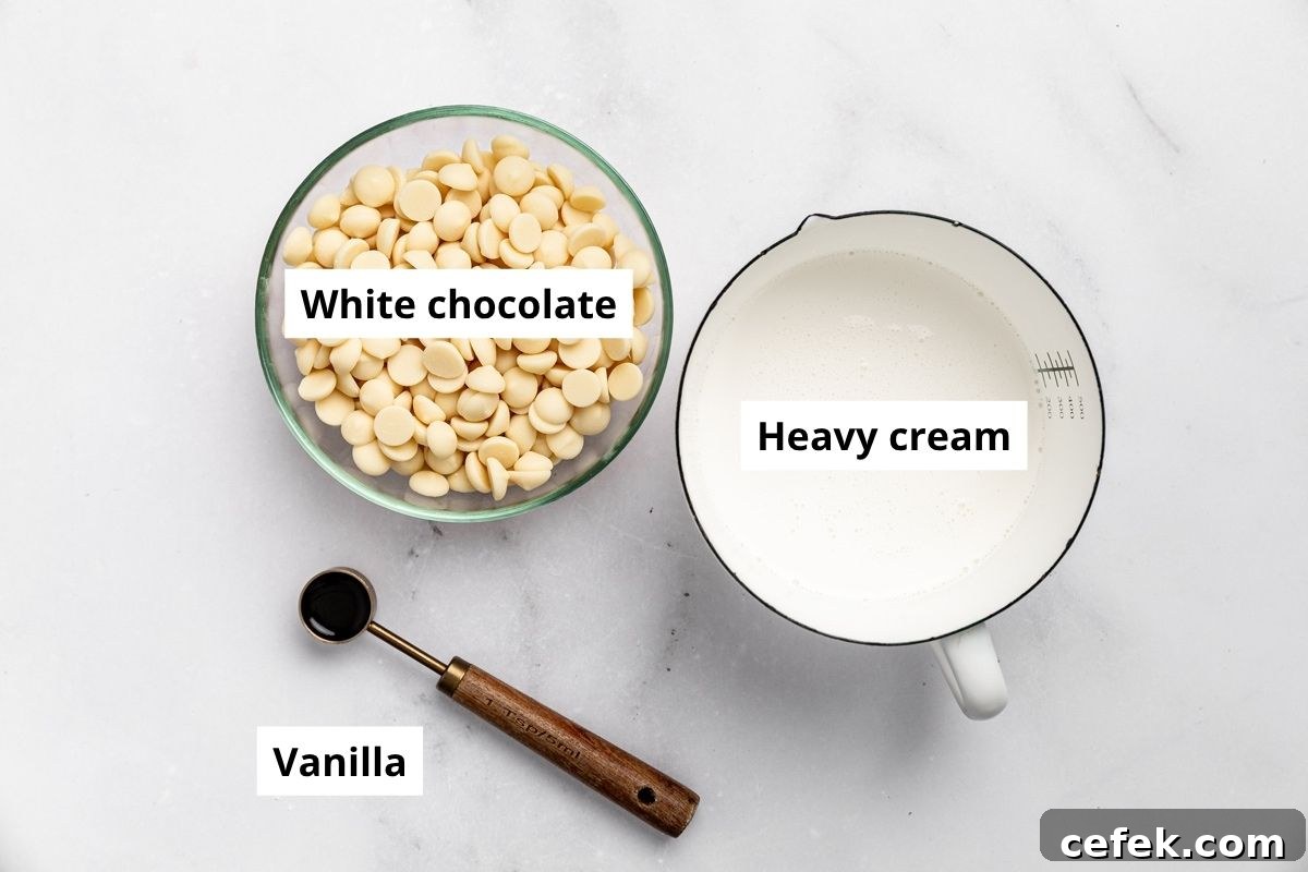 Chopped white chocolate