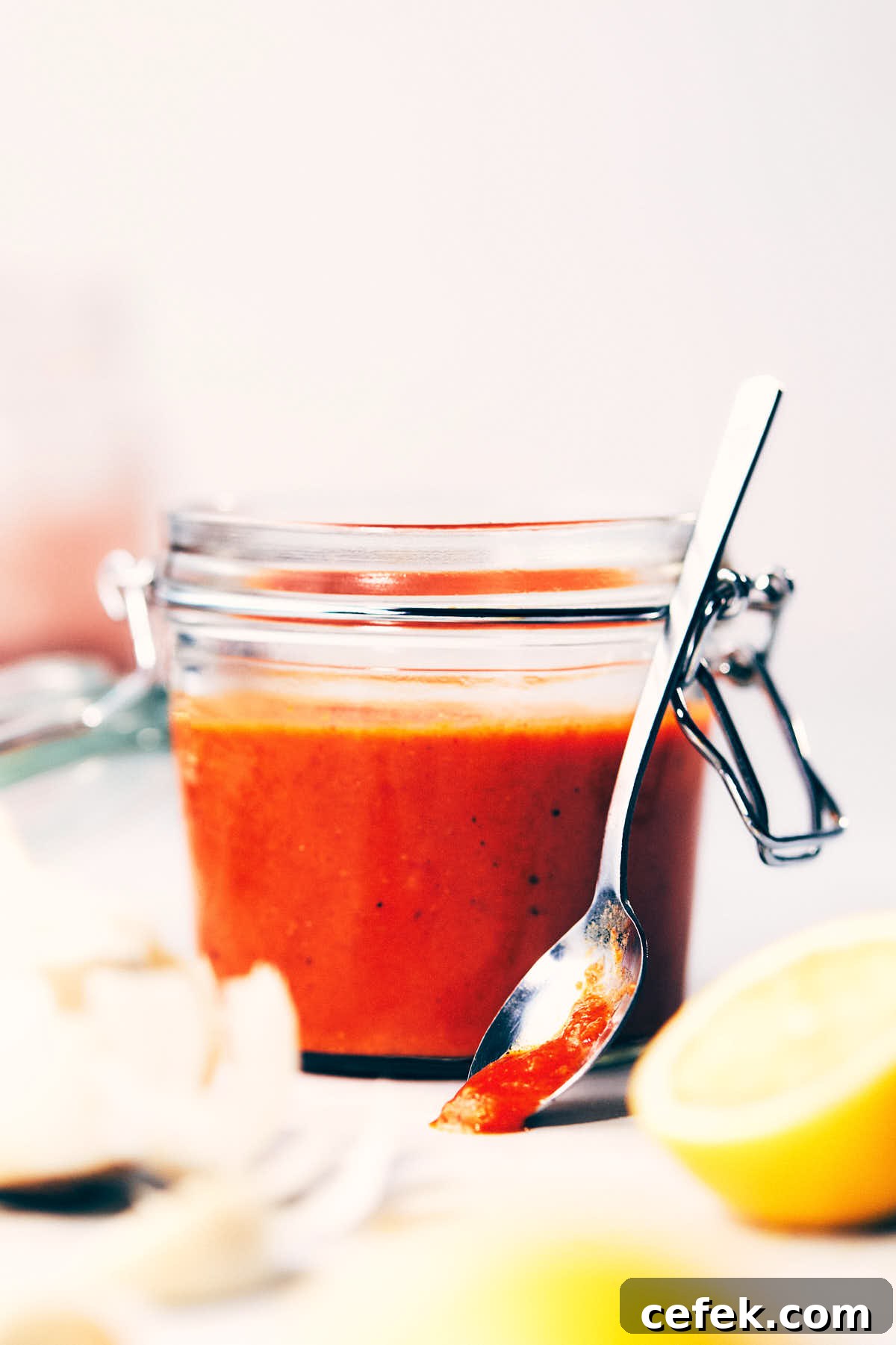 Jar of peri-peri sauce