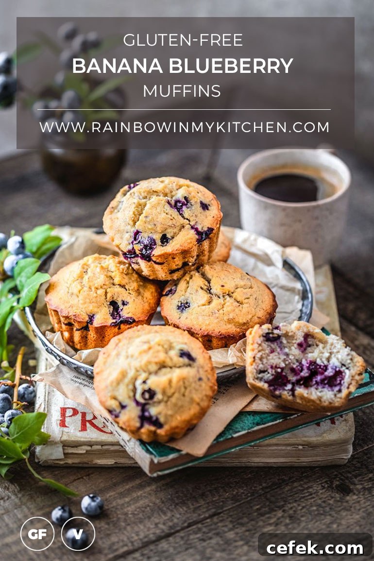 Gluten-Free Banana Blueberry Muffins