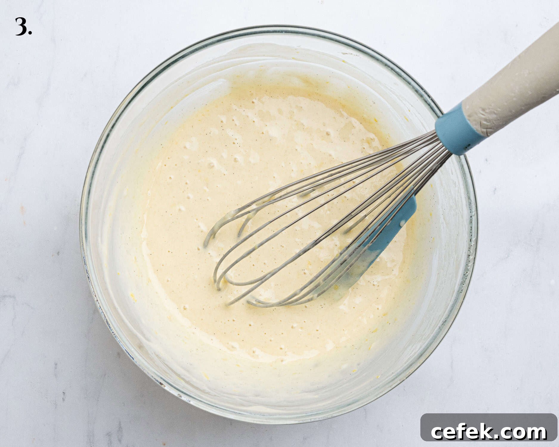 Step 3, the finished batter.