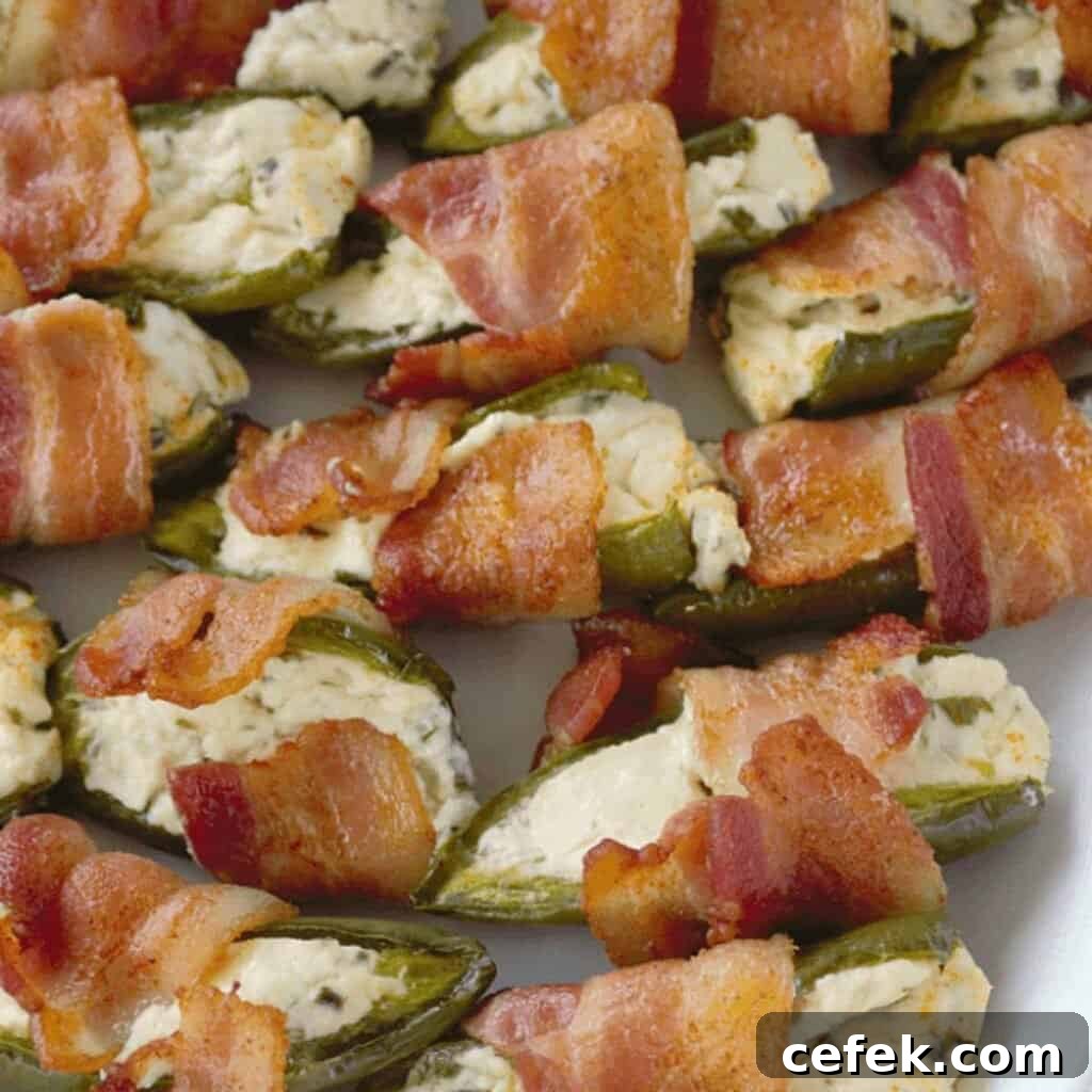 jalapeño poppers wrapped in bacon