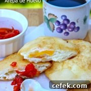 Arepa Filled with Egg (Arepa de Huevo)