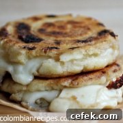 Cheese Stuffed Corn Cakes (Arepas Rellenas de Queso)