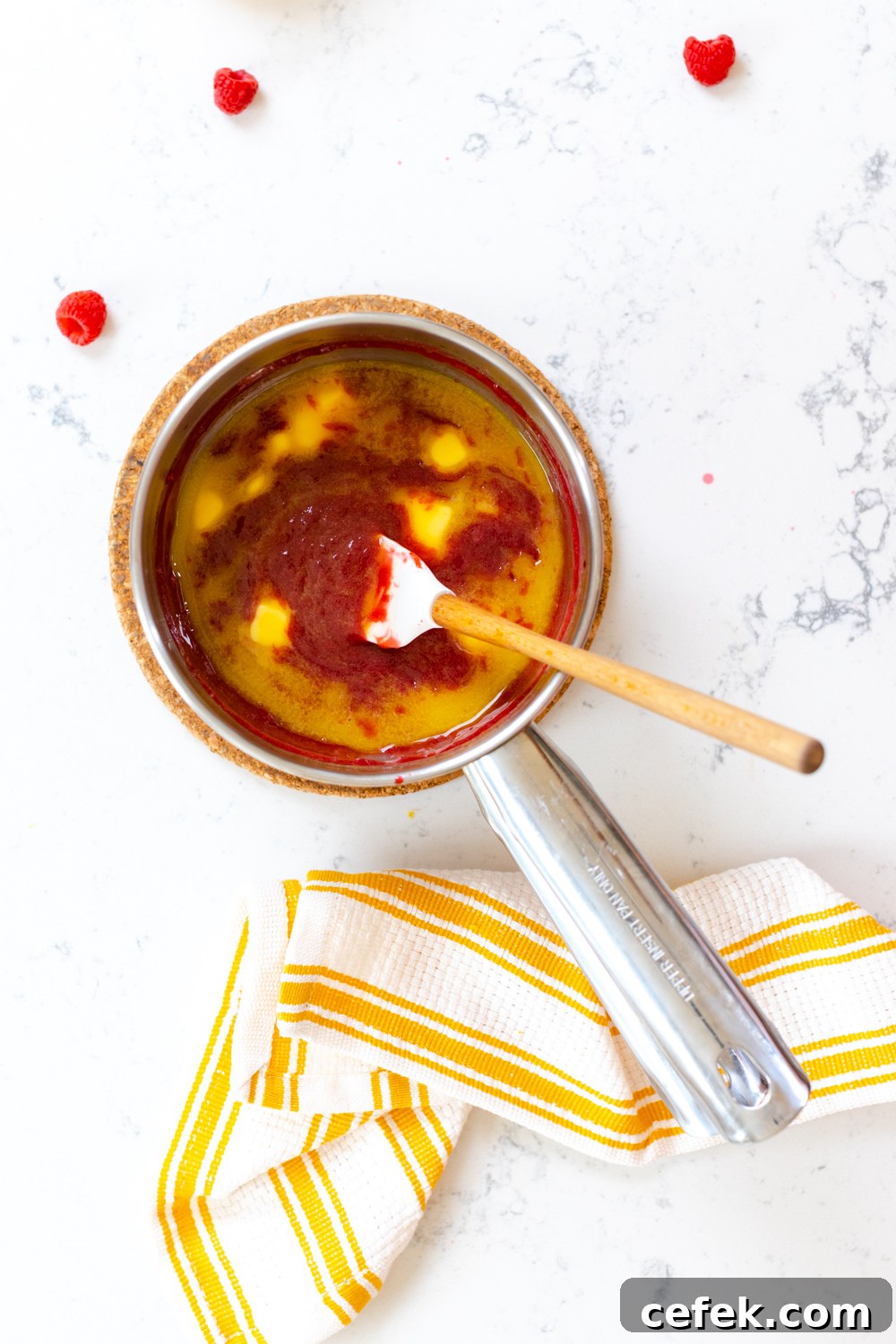 Making Raspberry Lemon Curd