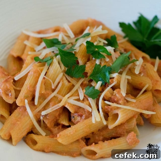 Penne wih Spicy Vodka Sauce