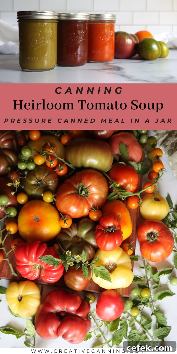 Canning Recipe for Heirloom Tomato Soup