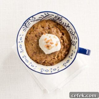 Vegan air fryer carrot cake for one