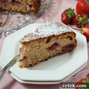 Strawberry ricotta cake with olive oil