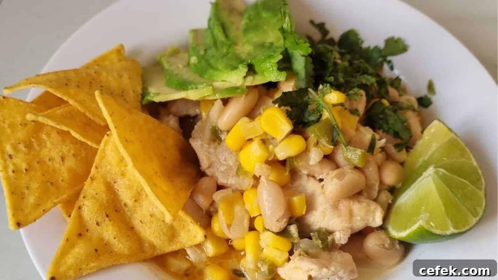 Macro Friendly White Chicken Chili