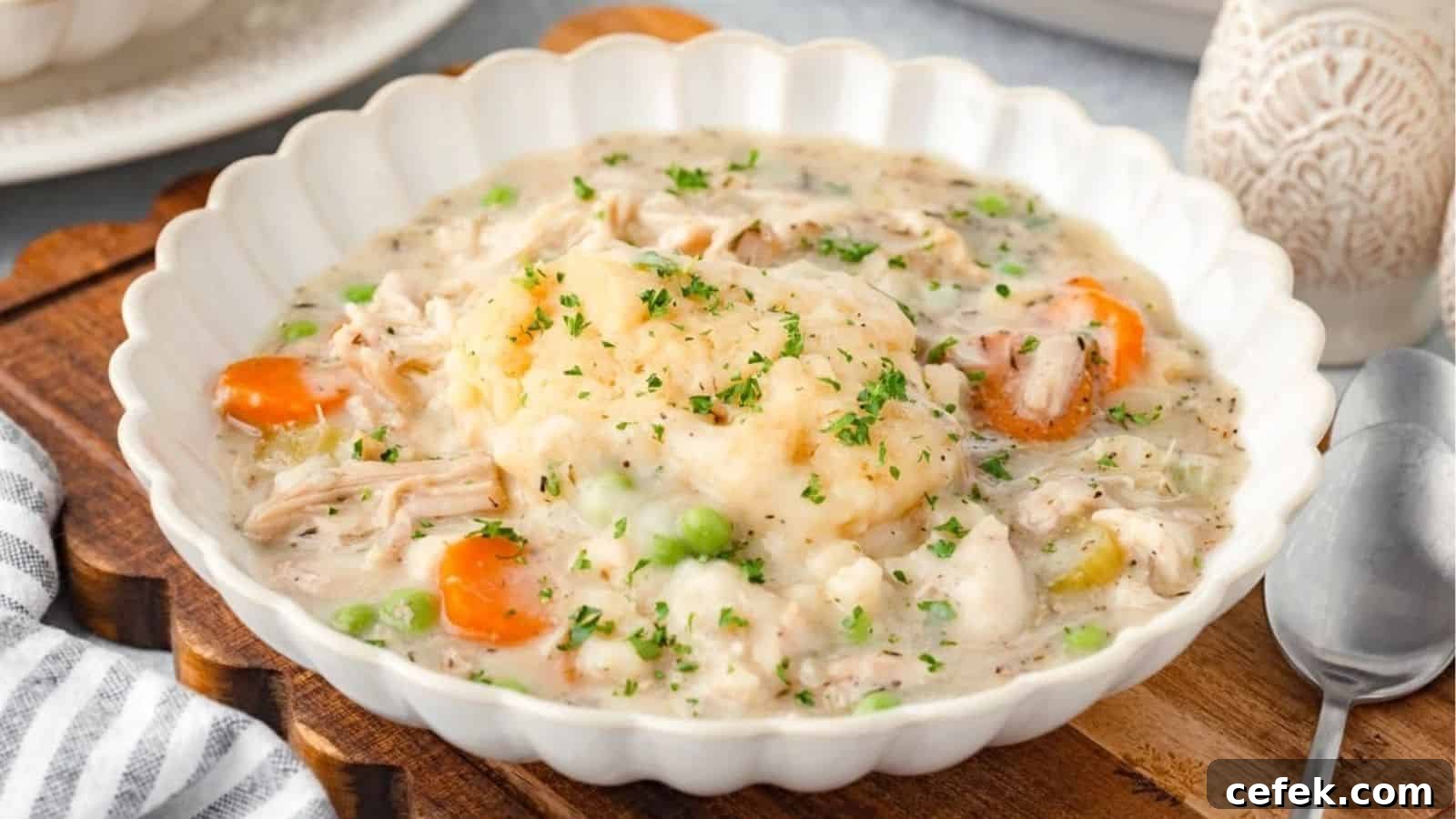 Slow Cooker Chicken and Dumplings
