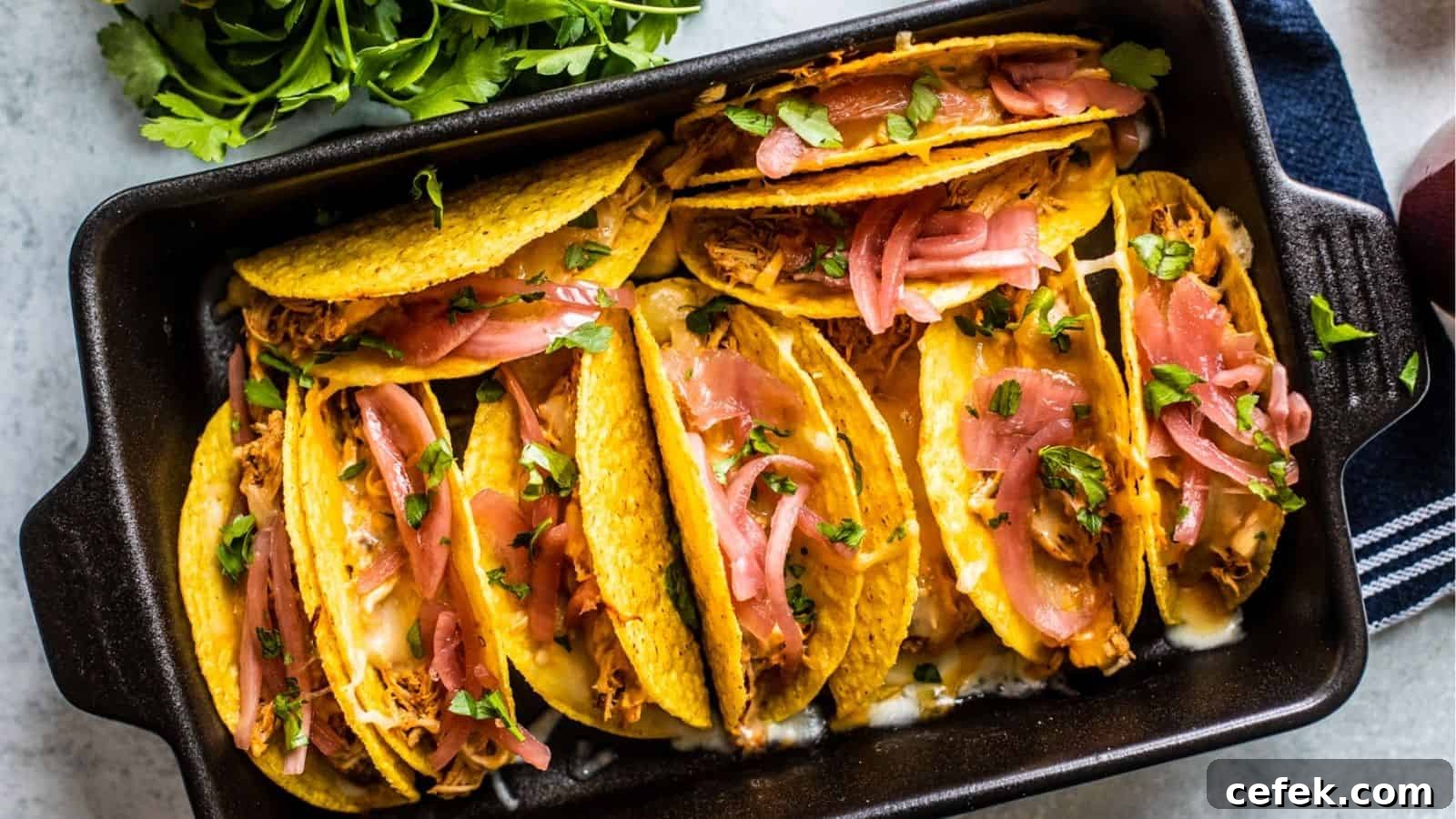 Slow Cooker Chicken Tacos