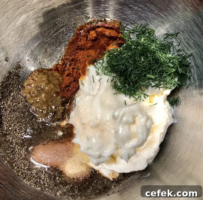 Adding dressing