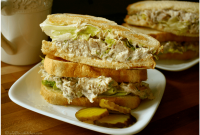 Creamy Slow-Roasted Chicken Salad Sandwich for Two