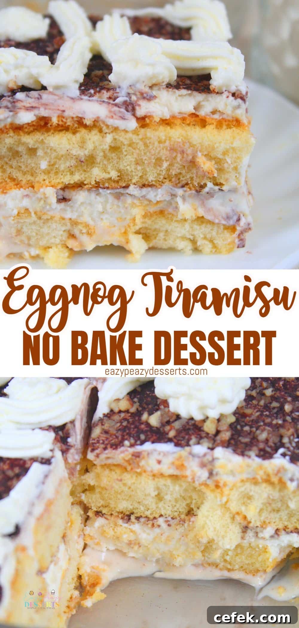 Eggnog dessert recipe with ladyfingers