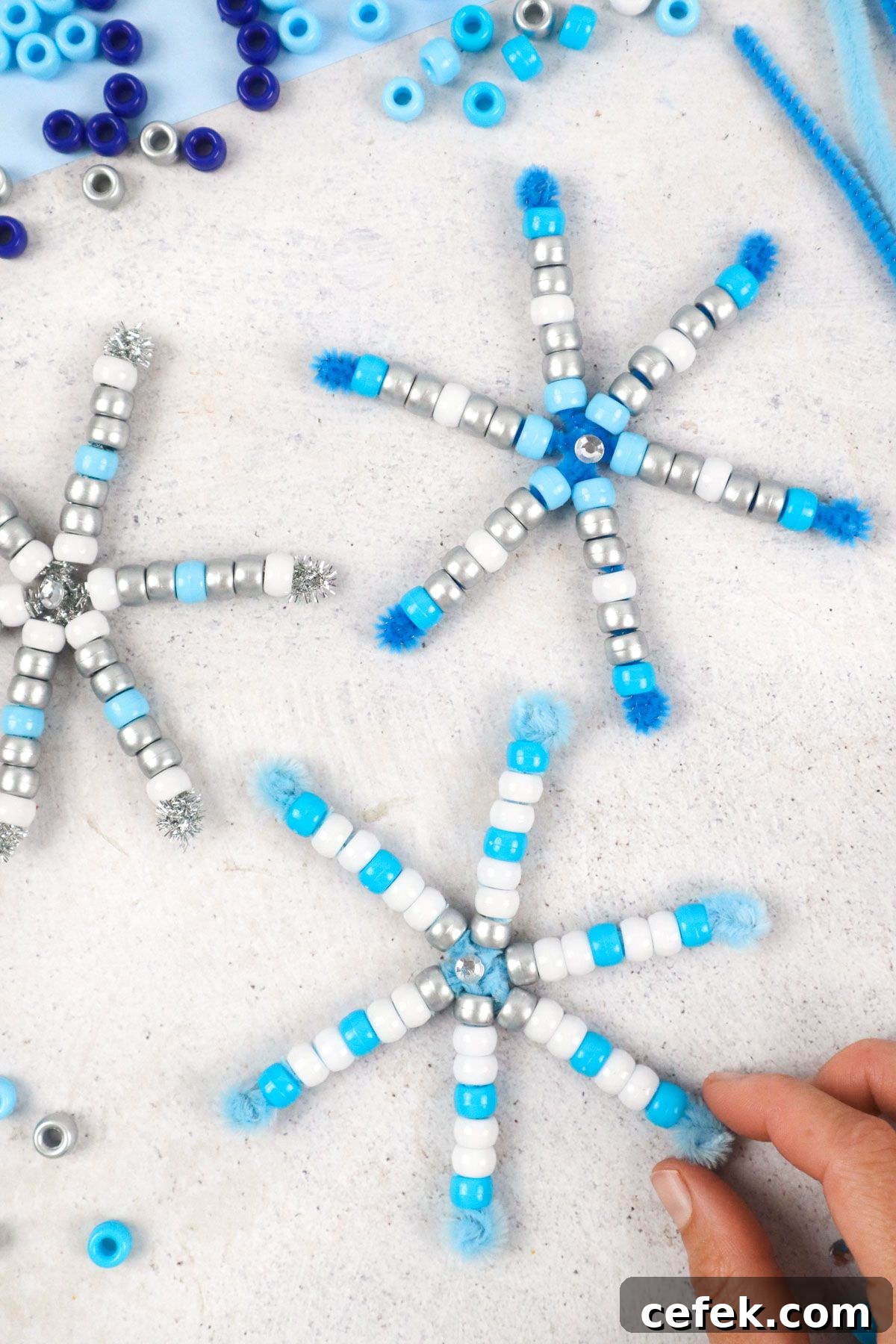 Pipe Cleaner Snowflakes