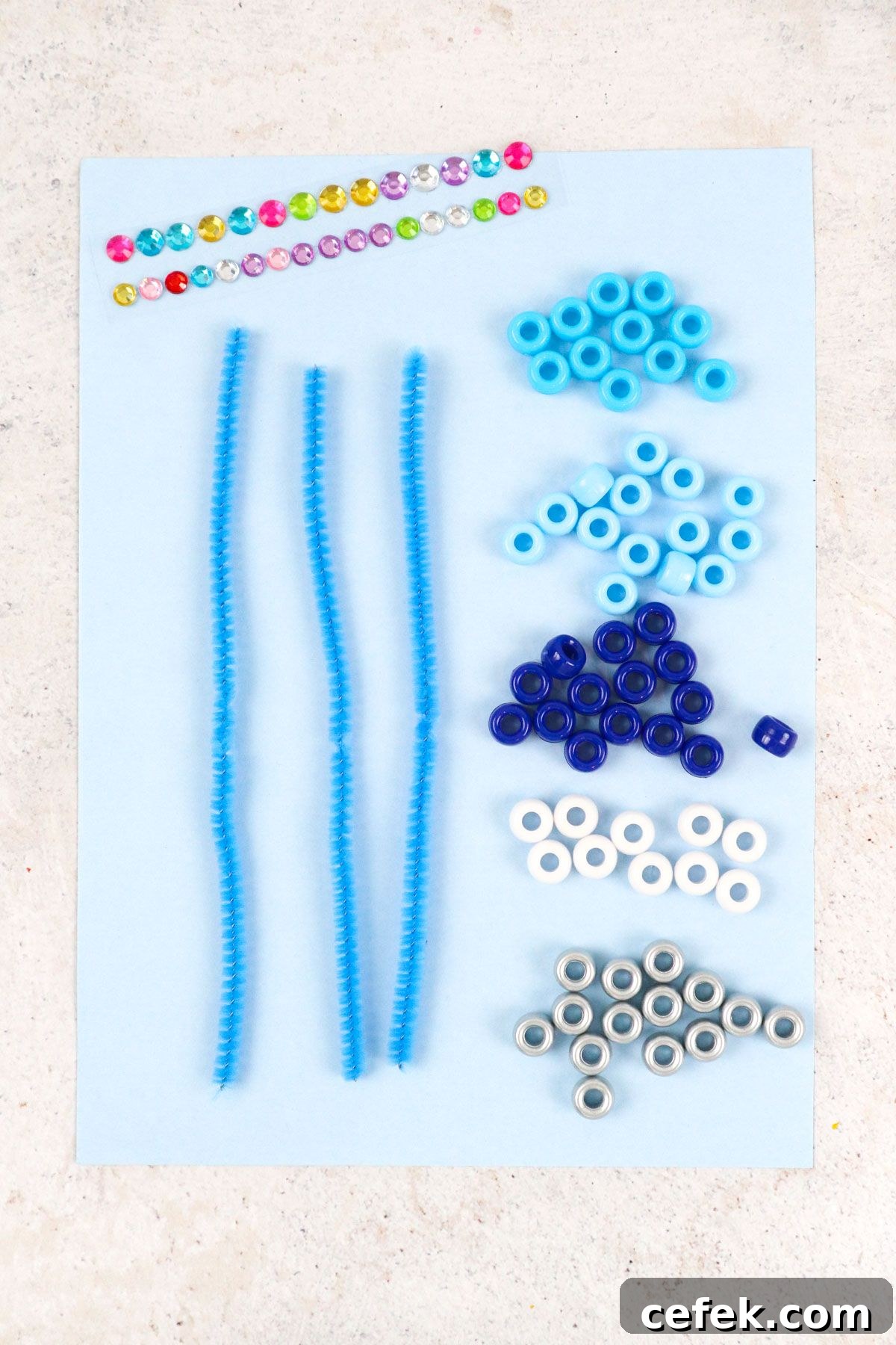 Cute Pipe Cleaner Snowflakes Materials