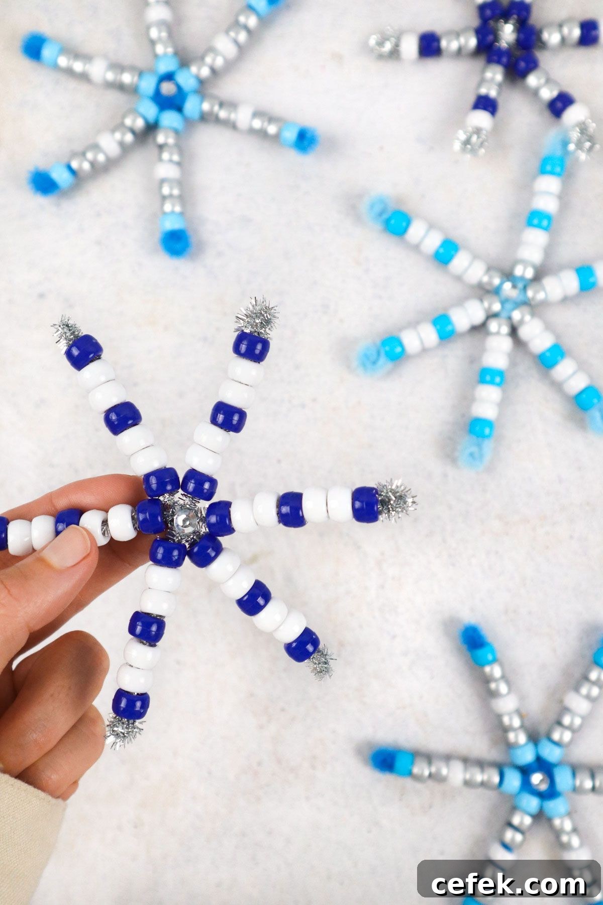 Fun Pipe Cleaner Snowflakes