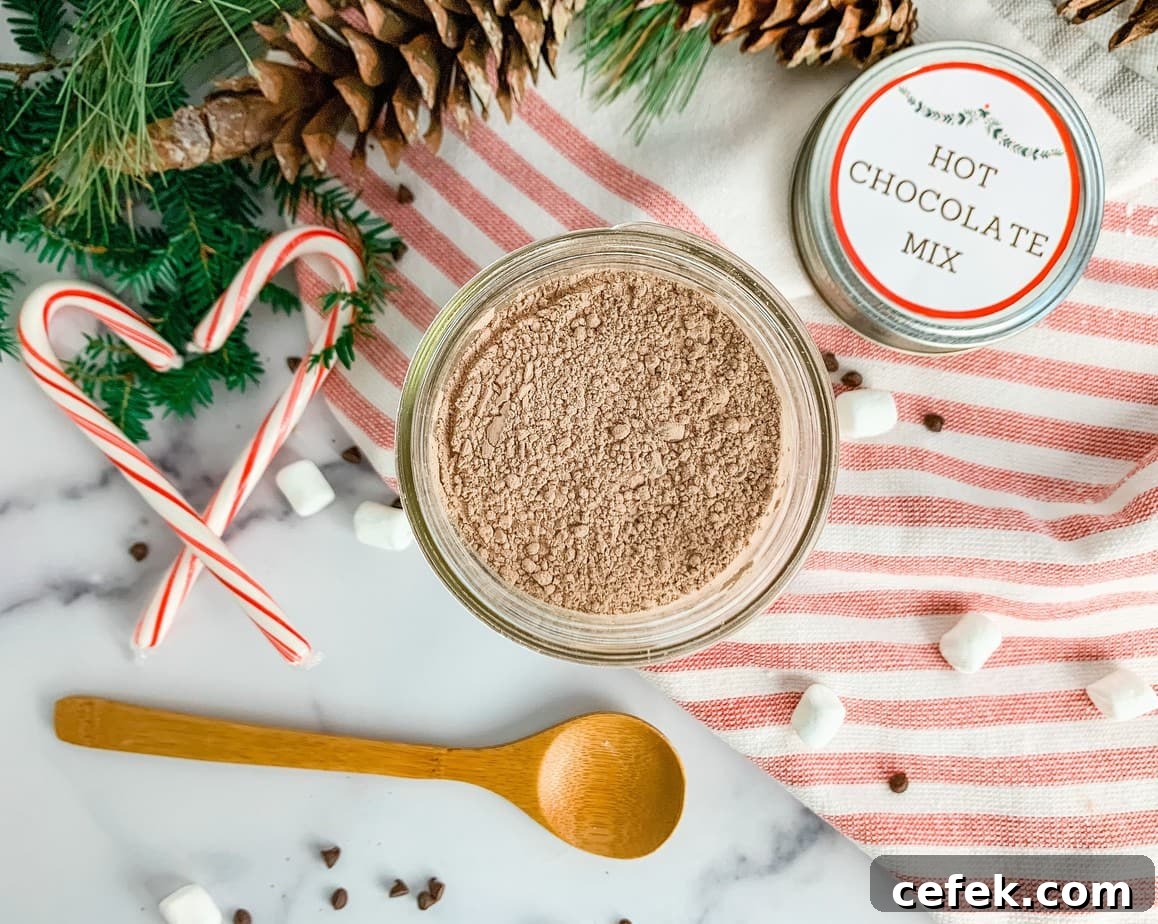 How to make homemade hot chocolate mix without powdered milk