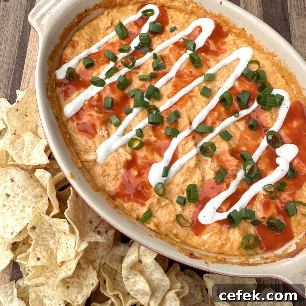 Smoked Buffalo Chicken Dip