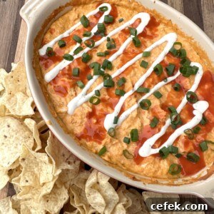 Smoked Buffalo Chicken Dip