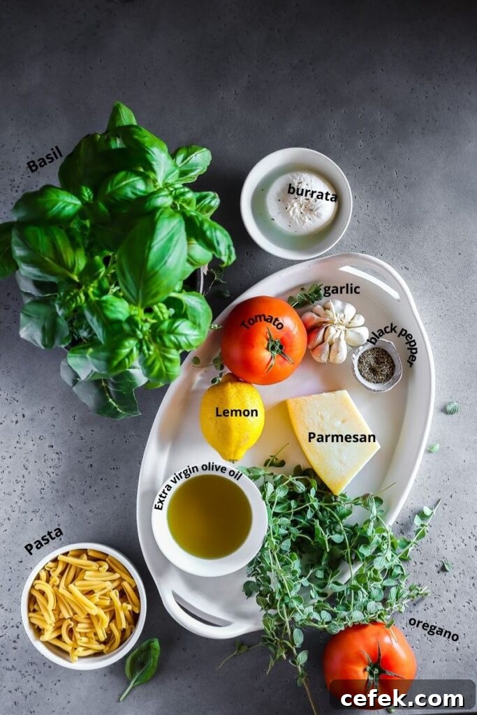 ingredients for caprese salad