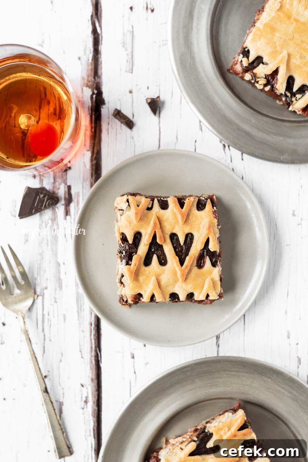 Chocolate Cherry Bourbon Slab Pie | All Images © Beyond the Butter, LLC