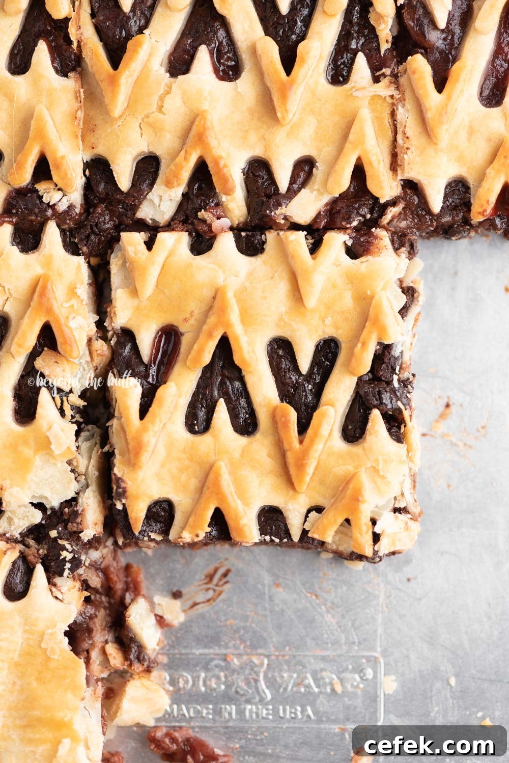 Chocolate Cherry Bourbon Slab Pie recipe | All Images © Beyond the Butter, LLC