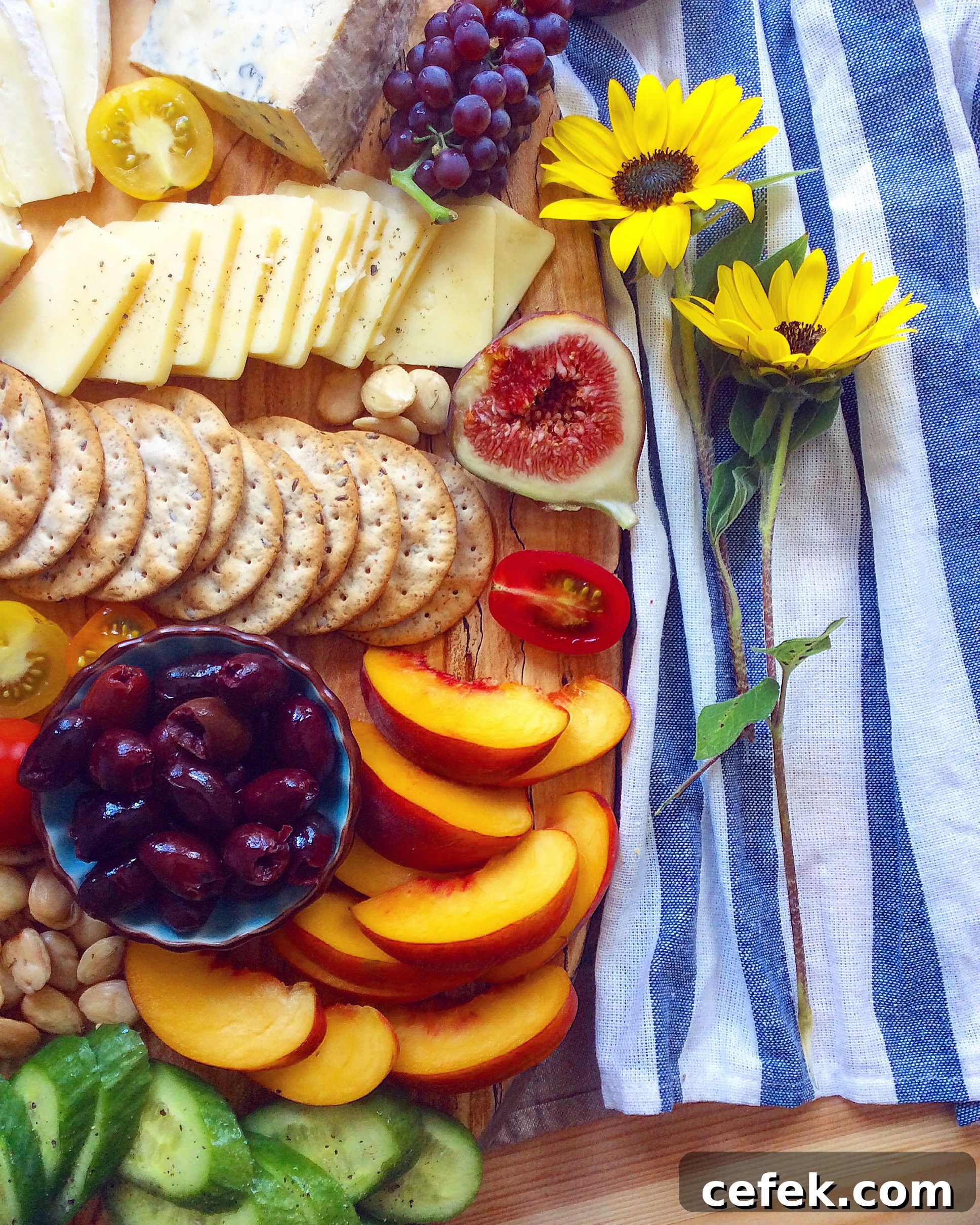 Summer Cheese Board + Grilled Corn & Jalapeno Goat Cheese Spread