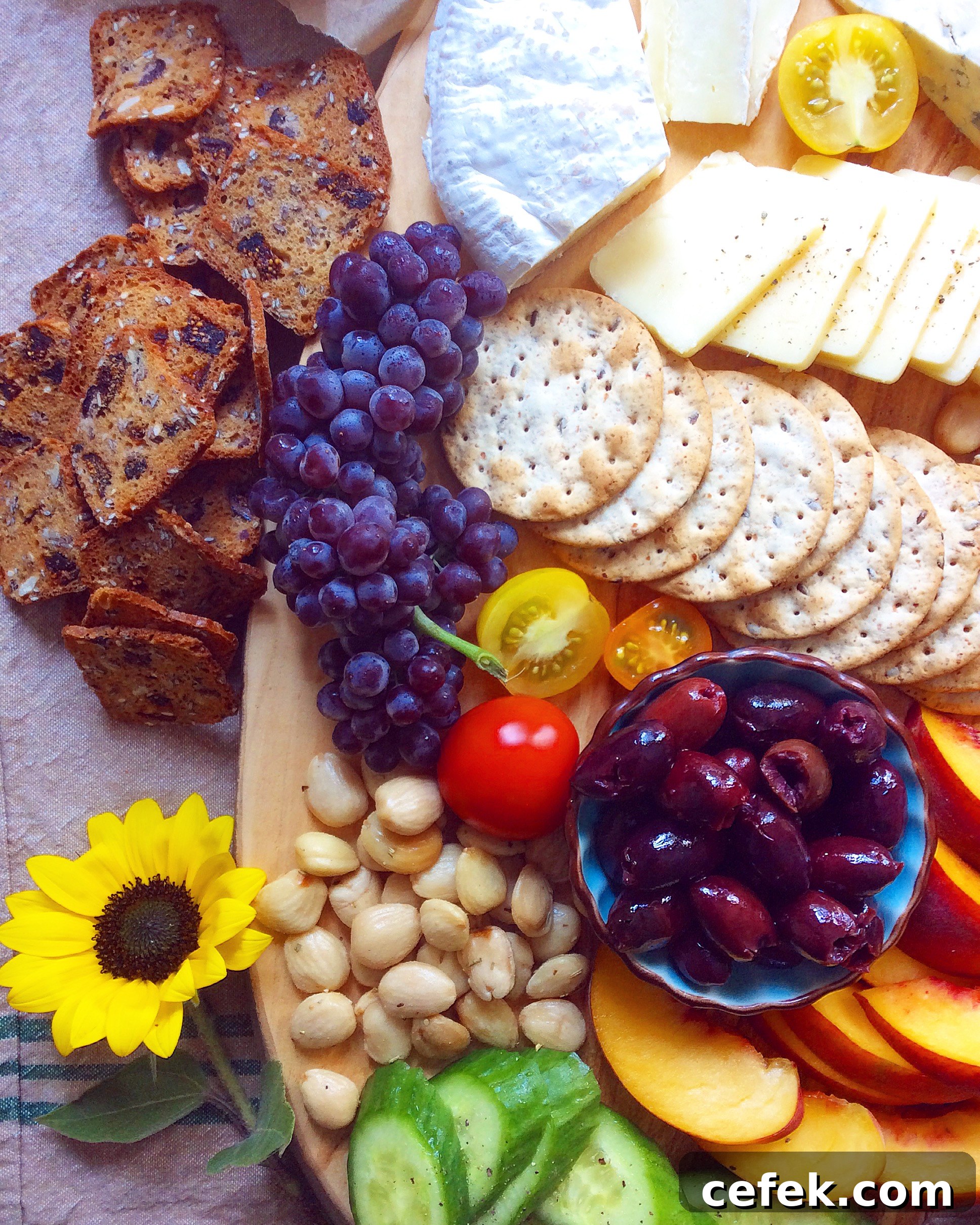 Summer Cheese Board + Grilled Corn & Jalapeno Goat Cheese Spread