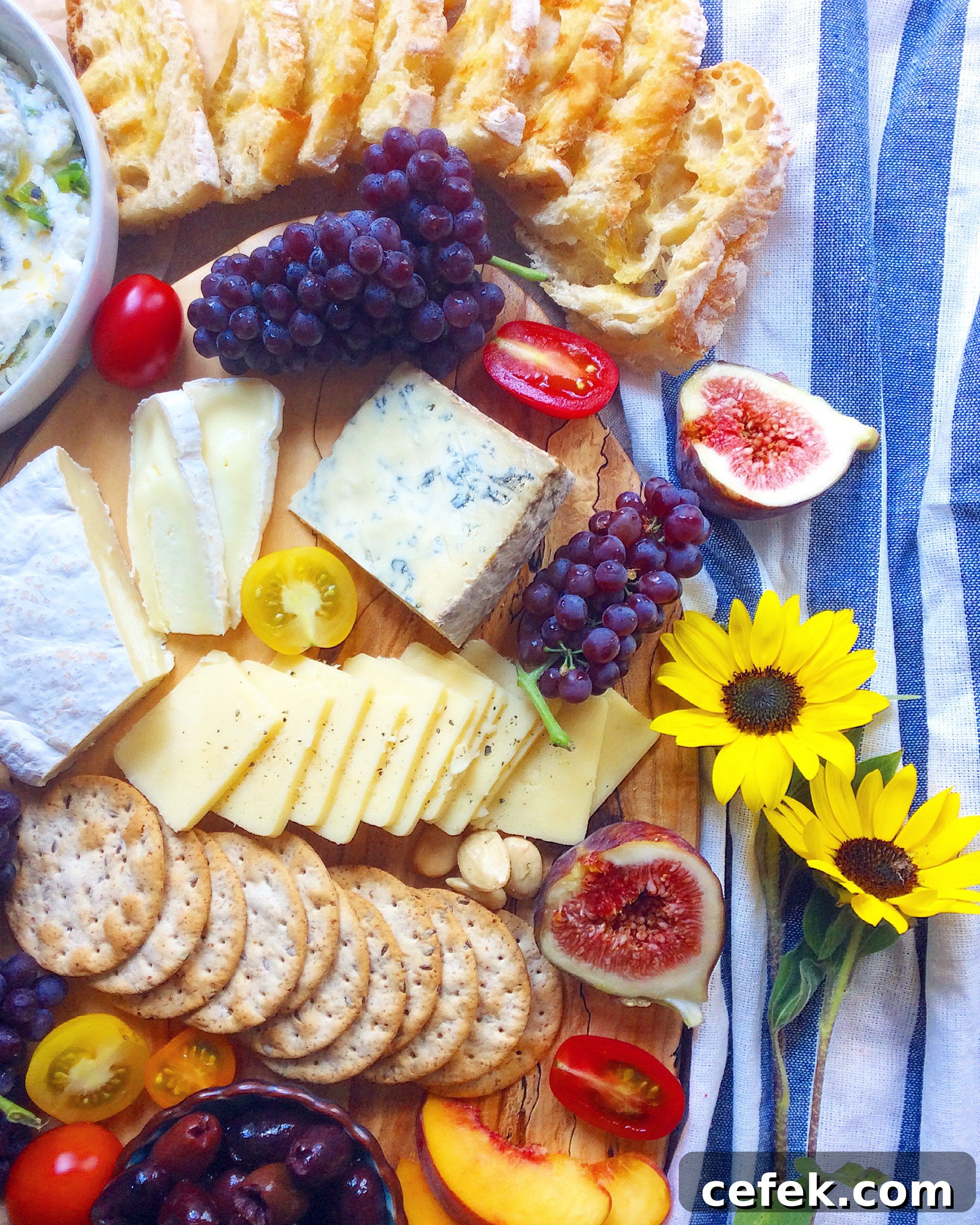 Summer Cheese Board + Grilled Corn & Jalapeno Goat Cheese Spread