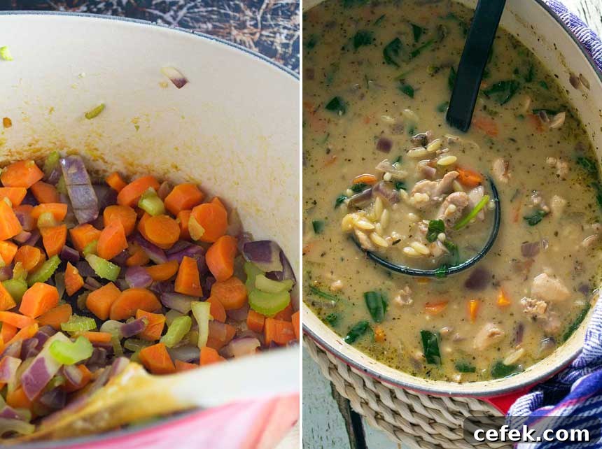 Creamy lemon chicken orzo soup (ready in just 30 minutes!)