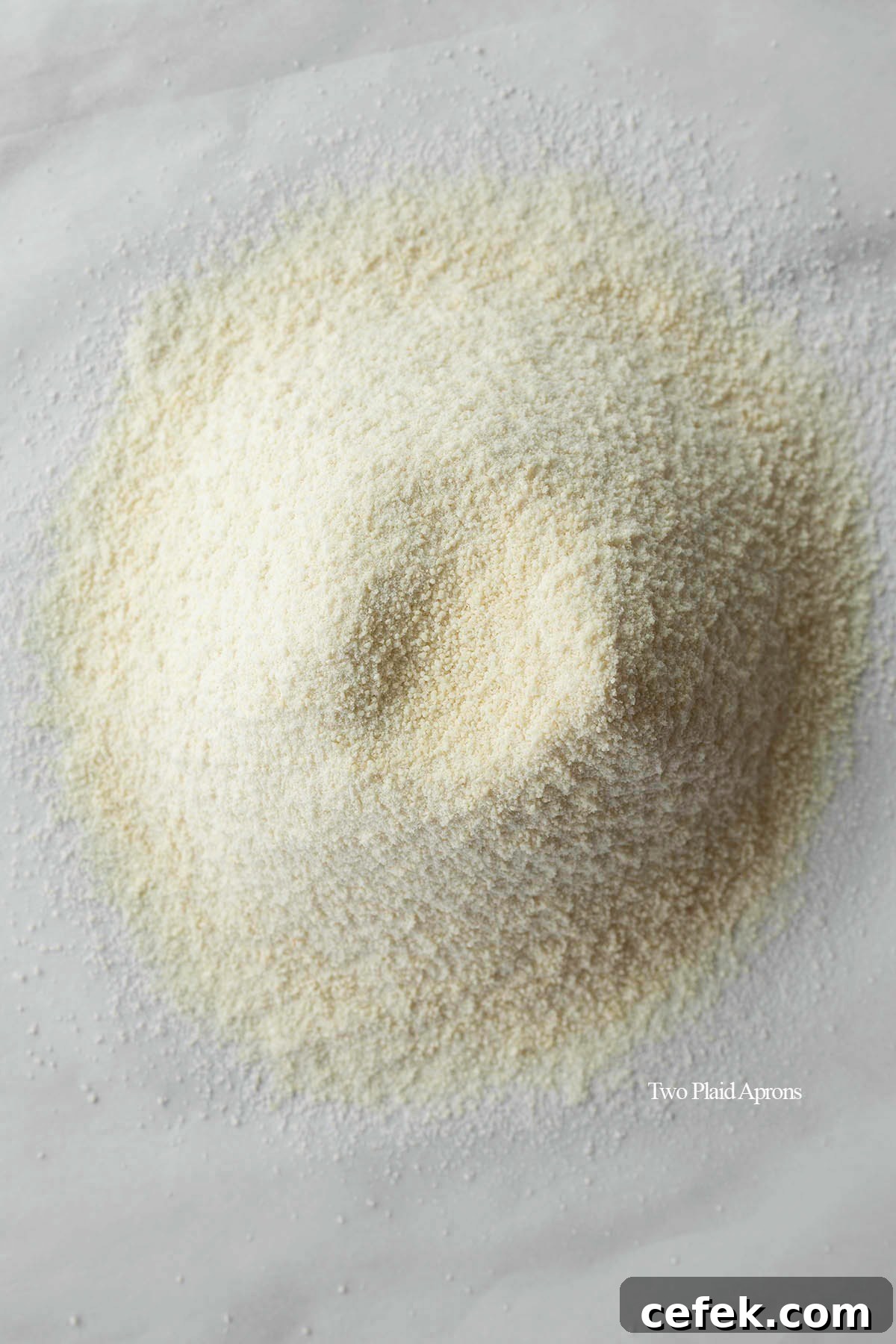 All-purpose flour and almond flour sifted together.