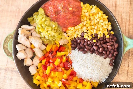 One Skillet Mexican Chicken and Rice