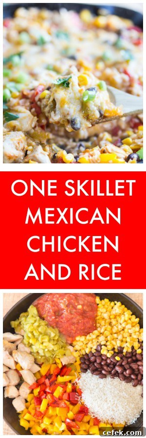 One Skillet Mexican Chicken and Rice
