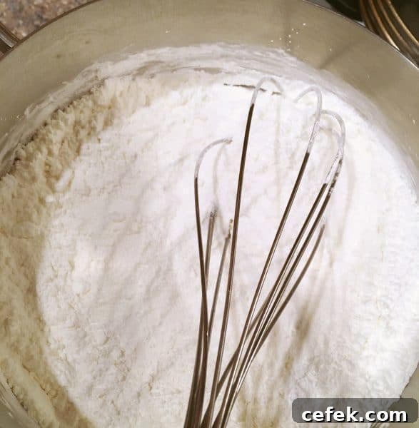 Dry ingredients for Lemon Meringue Pie