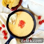 6-ingredient traditional yellow queso | The Baking Fairy