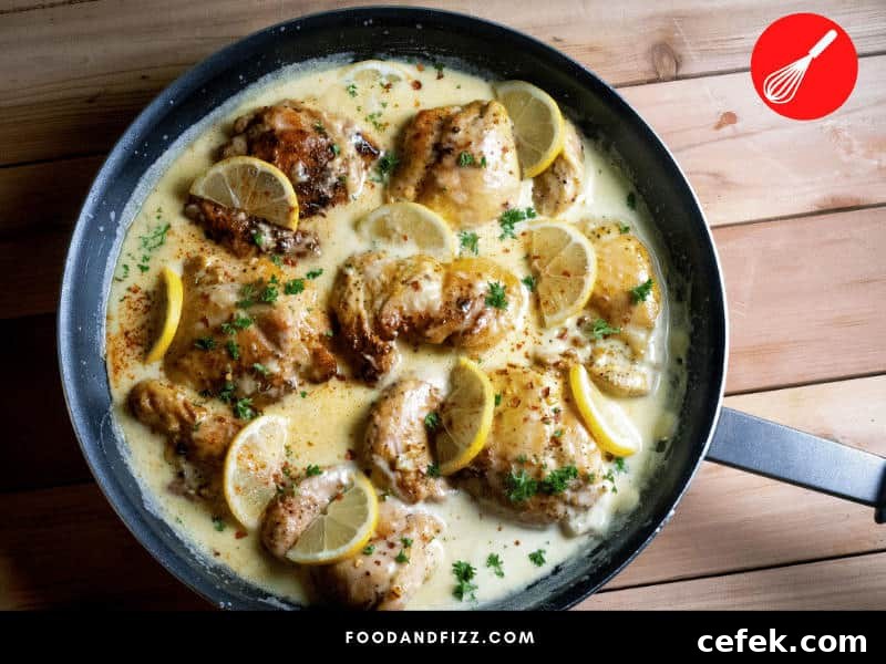 Deglazing and building your sauce in the same pan as the chicken is a good way to diffuse heat, allowing you to cook your chicken breast for longer without burning.