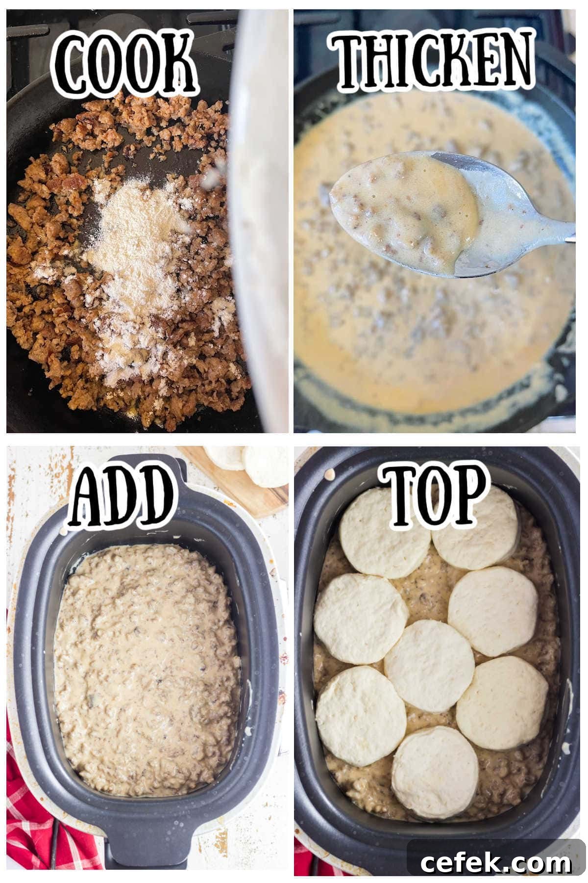 Steps for making this recipe.