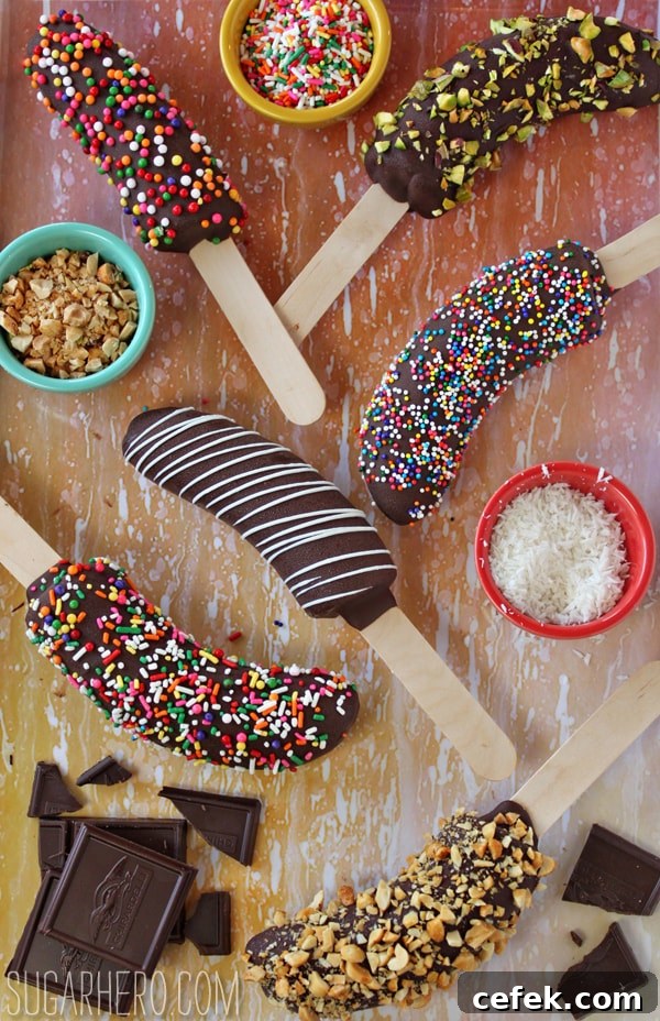 Chocolate-Dipped Frozen Bananas