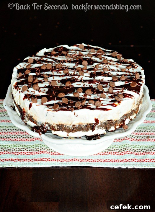 Homemade Oreo Fudge Cookie Dough Ice Cream Cake
