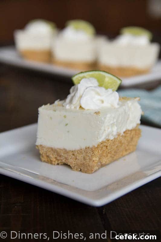 Frozen Key Lime Margarita Squares