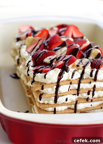 Banana Split Icebox Cake
