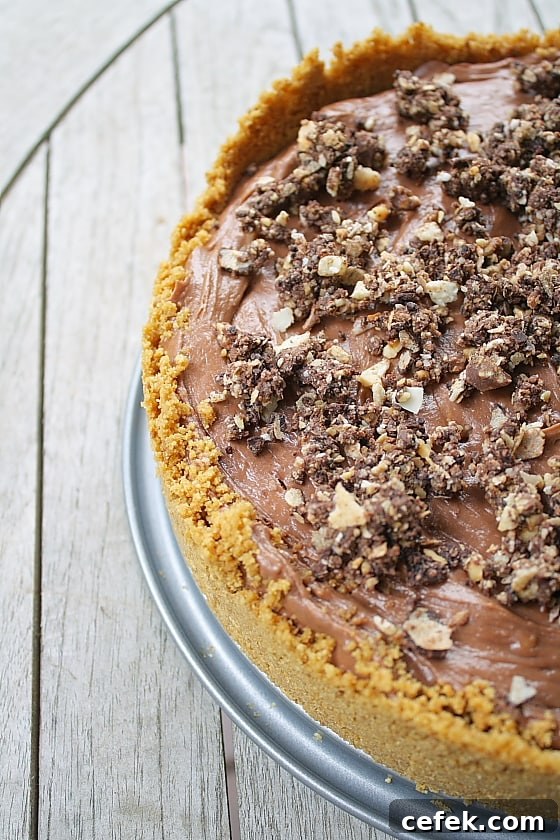 No Bake Nutella Cheesecake