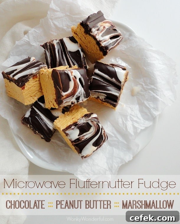 Peanut Butter Microwave Fudge