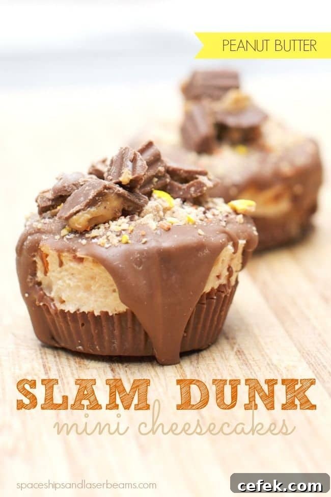 Reese's Slam Dunk No Bake Cheesecake
