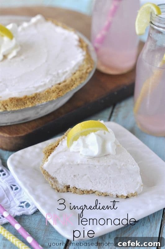 3-Ingredient Pink Lemonade Pie